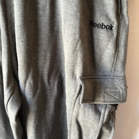REEBOK Joggers Sport Gray Size 2XL Sweatpants Multiple Pockets NEW Acti… - Picture 2 of 7